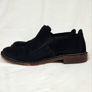 Clarks Somerset Black Suede Cabaret City Flats Women's 8